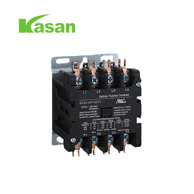 UL kontrollitud 4 poolusega 40 AMP DP kontaktor 120 V vahelduvvoolu mähiskontaktor